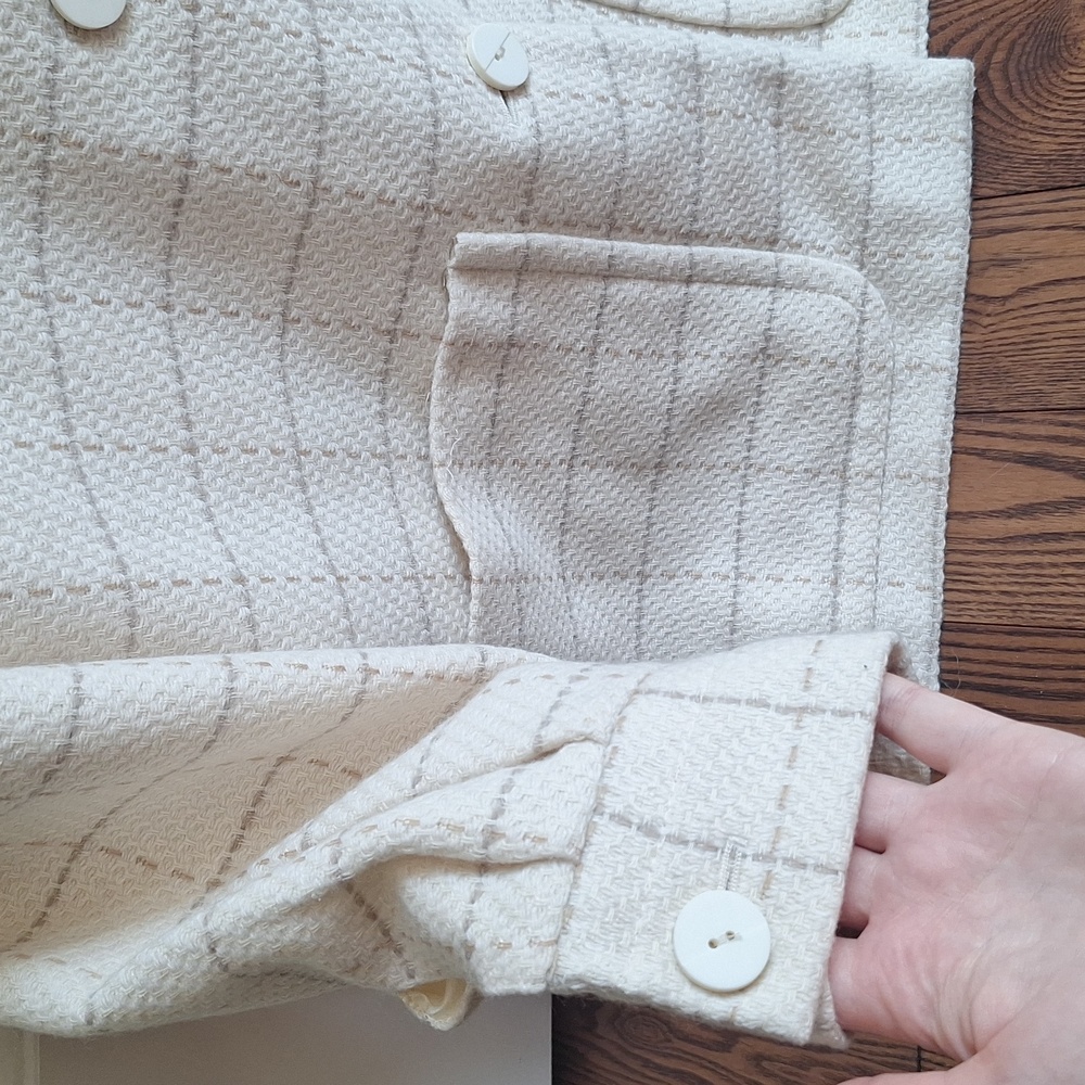 🎉 Host Pick! ✨️Vintage Nygard cream colored shacket - Picture 5 of 6